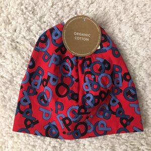 Polarn O. Pyret Lettering Beanie: Size 44/46 or 4-9mos